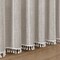 Americanflat 71x71 Woven Linen Shower Curtain with Tassel Accents - Includes 12 Grommets and Hooks - 100% Polyester